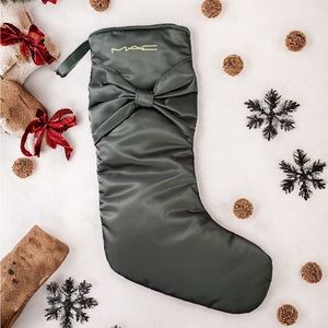 MAC Black Satin Limited Edition 2022 Puffy Christmas Stocking - Like New